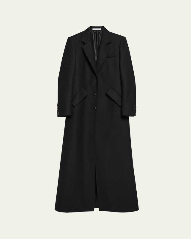 Sculpted Apex Maxi Coat